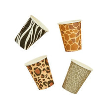 Load image into Gallery viewer, Animal Print Paper Cups - 8oz
