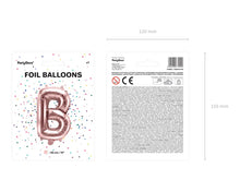 Load image into Gallery viewer, Rose Gold Foil balloon Letter &#39;&#39;B&#39;&#39;
