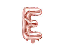 Load image into Gallery viewer, Rose Gold Foil balloon Letter &#39;E&#39;
