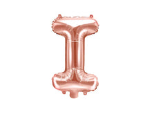 Load image into Gallery viewer, Rose Gold Foil balloon Letter &#39;I&#39;
