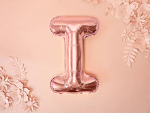 Load image into Gallery viewer, Rose Gold Foil balloon Letter &#39;I&#39;
