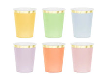 Load image into Gallery viewer, Pastel Paper Cups 220ml - 6ct
