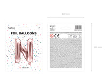 Load image into Gallery viewer, Rose Gold Foil balloon Letter &#39;&#39;N&#39;&#39;
