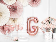 Load image into Gallery viewer, Rose Gold Foil balloon Letter &#39;&#39;G&#39;&#39;
