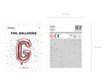 Load image into Gallery viewer, Rose Gold Foil balloon Letter &#39;&#39;G&#39;&#39;
