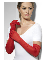 Load image into Gallery viewer, Long Red Gloves
