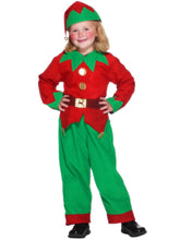 Load image into Gallery viewer, Elf Costume, Red &amp; Green, Unisex
